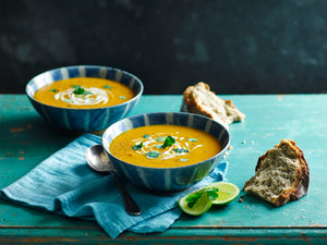 Spicy Sweet Potato and Carrot Soup