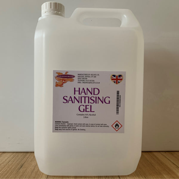 Goldfish Brand Professional Hand Sanitising Gel - 4 x 5 Litre
